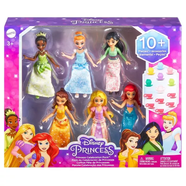 Prințesele Disney: Mini-prințese - pachet cu 6 buc.