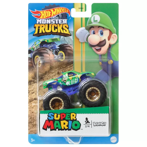 Hot Wheels: Monster Trucks - Super Mario, Luigi kisautó
