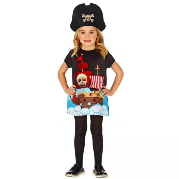 Costum Fată căpitan pirat - 104 cm