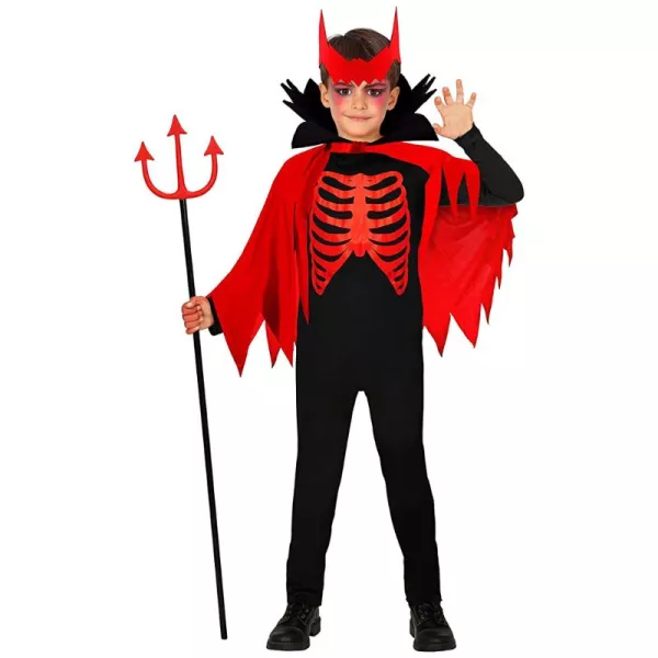 Costum Diavol cu pelerină roșie - 116 cm