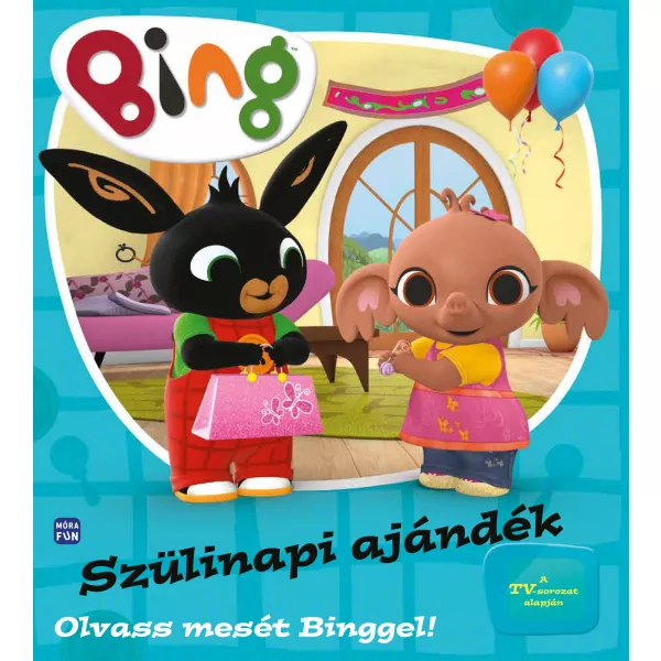 Bing, Verjaardagscadeau - boek in het Hongaars voor kinderen