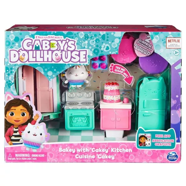 Gabby's Dollhouse: Set cameră Deluxe - Bucătăria lui Cakey Cat