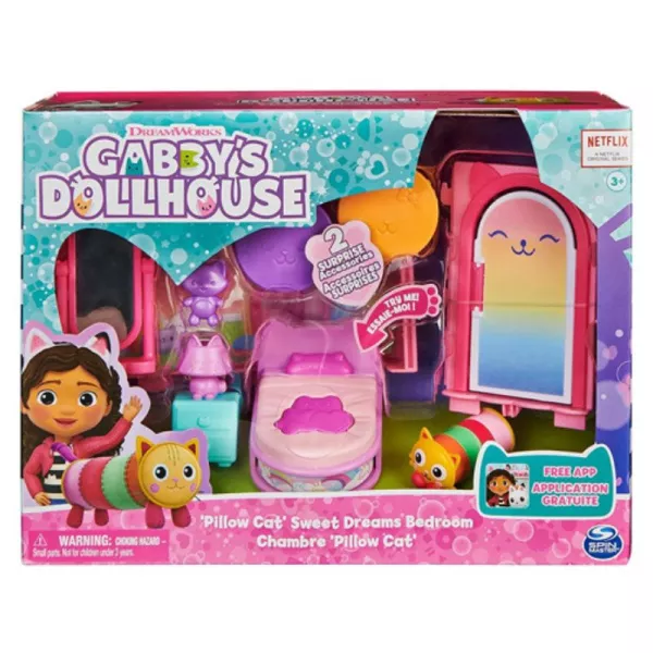 Gabby's Dollhouse: Set cameră Deluxe - Dormitorul lui Pillow Cat