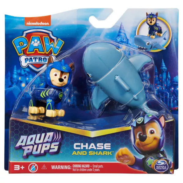 Paw Patrol: Aqua Pups set de joacă - Chase și Shark