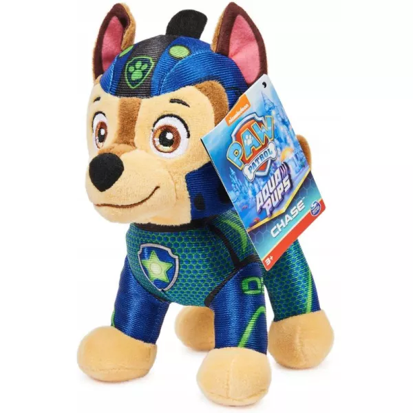 Paw Patrol: Aqua Pups, figurină de pluș - Chase
