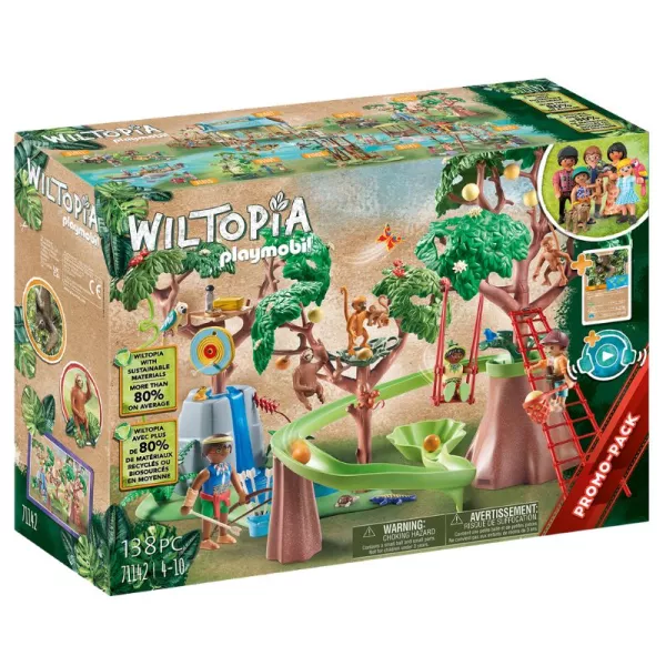 Playmobil Wiltopia: Loc de joacă în jungla tropicală - 71142