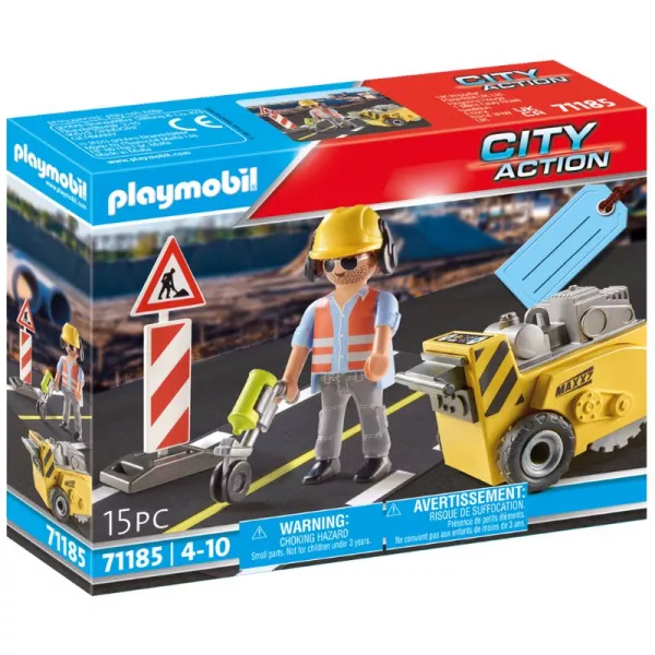 Playmobil: Dispozitiv de tăiere asfalt - 71185