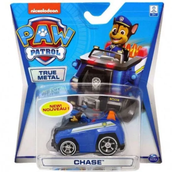 Paw Patrol True Metal: Mașina lui Chase - 1:64