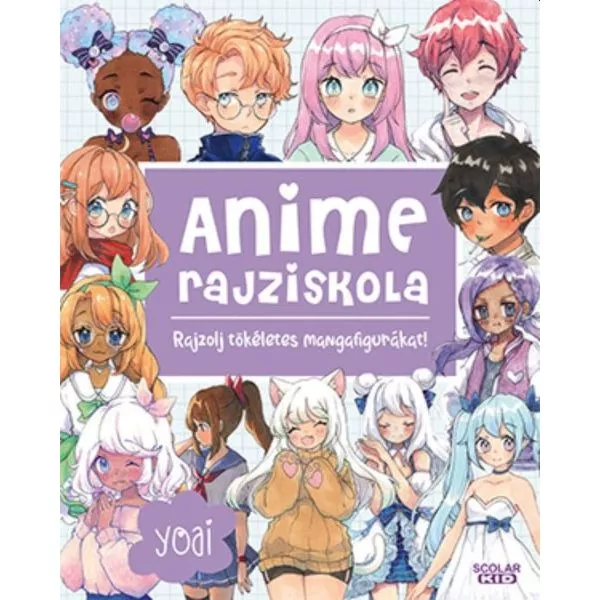 Școala de desen Anime - carte în lb. maghiară pentru copii