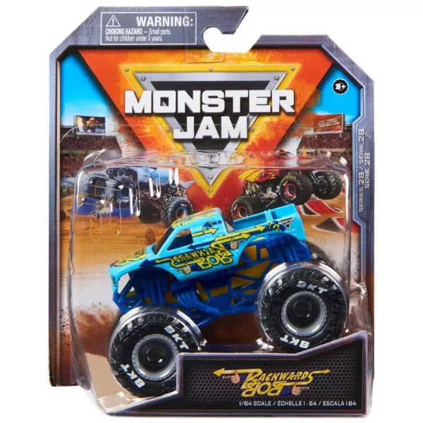 Monster Jam: Mașinuța Backward Bob - 1:64