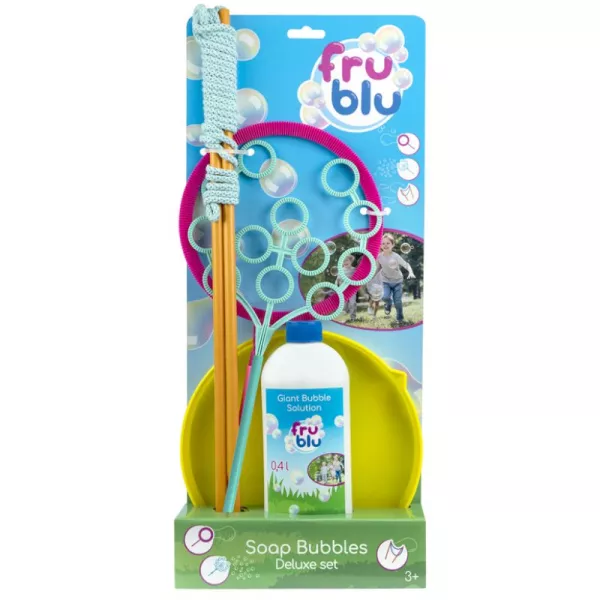 FruBlu: Set Deluxe baloane de săpun cu 0,4 litri de soluție