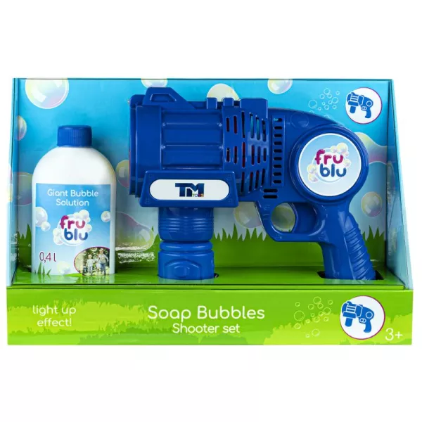 FruBlu: Set cu pistol pentru baloane de săpun cu 0,4 litri de soluție