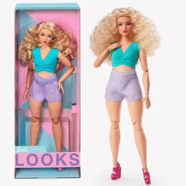 Barbie: Colecție neon - Barbie în fustă mov