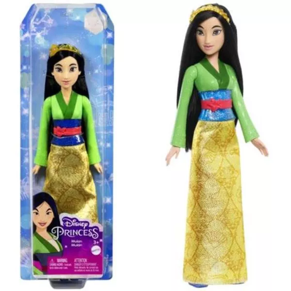 Prințesele Disney: Păpușă prințesă strălucitoare - Mulan