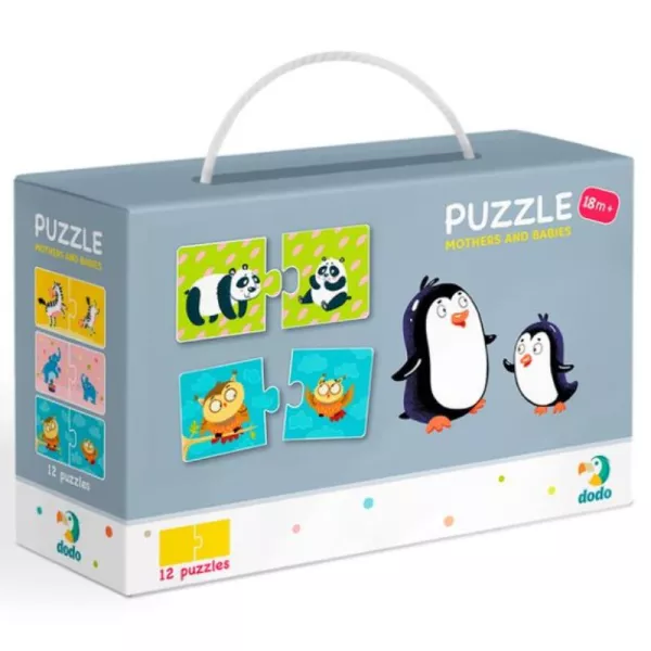 Dodo: Állatok és kicsinyeik - 12 x 2 darabos Duo puzzle