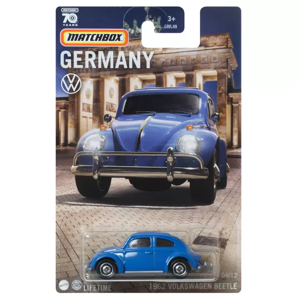 Matchbox Germany: 1962 Volkswagen Beetle kisautó