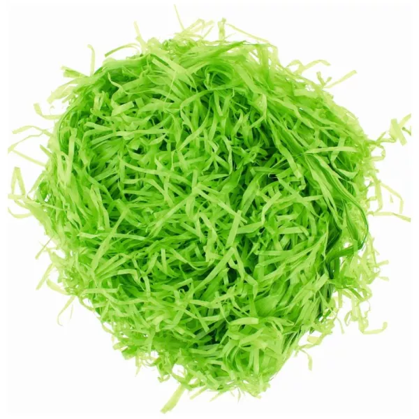 Iarbă artificială pentru decorațiuni de paști, verde - 30 de grame