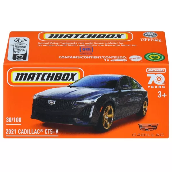 Matchbox: Mașinuță 2021 Cadillac CT5-V în cutie carton - negru