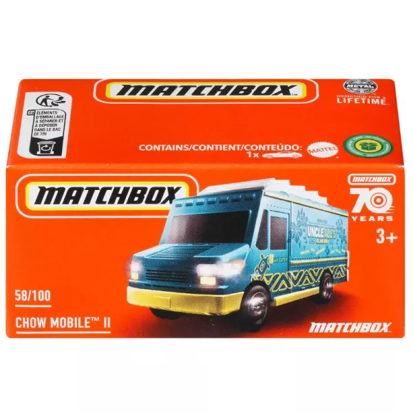 Matchbox: Chow Mobile II kisautó papírdobozban