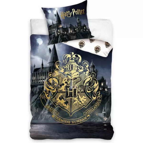 Harry Potter: Címer mintás, 2 részes ágyneműgarnitúra - 140 x 200 cm