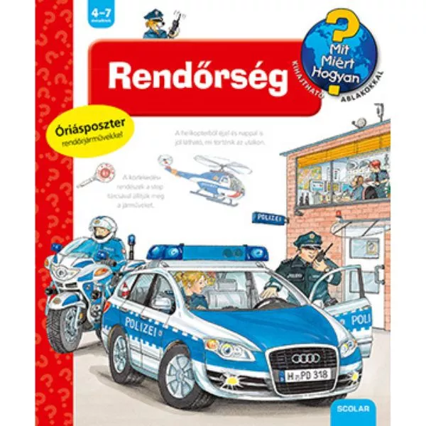 Ravensburger Ce? De ce? Cum?: Poliția – carte în lb. maghiară pentru copii