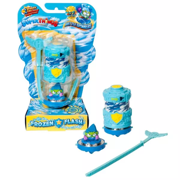 SuperThings: Vechtspin met figuur - Frozen Flash, twee types