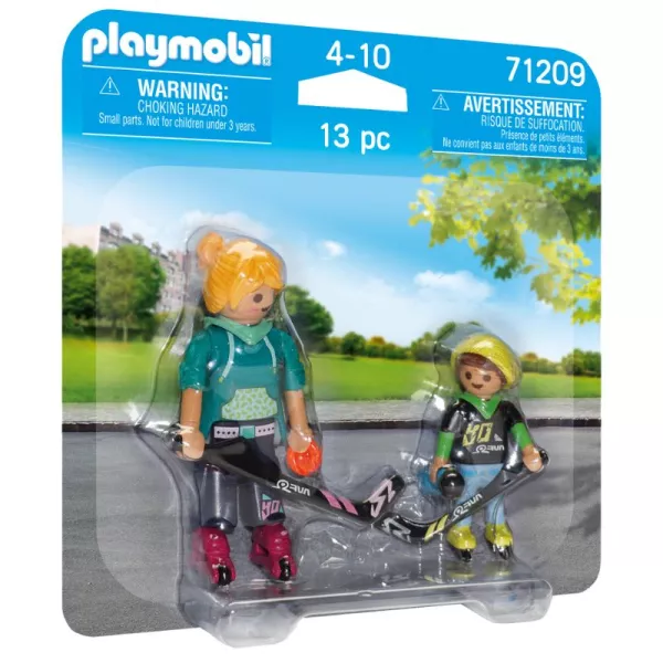 Playmobil: Mama și copilul jucând hochei - 71209