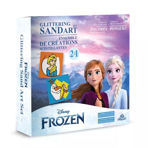 Cars: Elsa și Olaf - set de pictură cu nisip 2-în-1