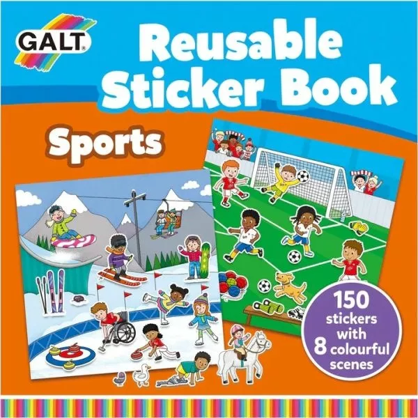 Galt: Újraragasztható matricás könyv - Sport