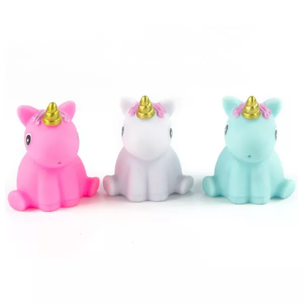 Buddy & Barney: Set de 3 unicorni care stropesc și luminează - jucărie de baie