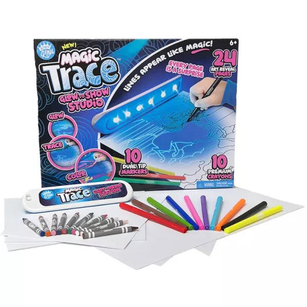 Magic Trace: Ragyogó rajzolás stúdió UV lámpával