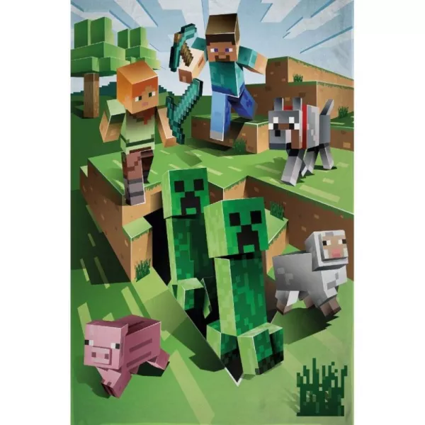 Minecraft: Battle of Creepers pătură polar - 100 x 150 cm