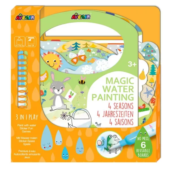 Avenir: Carte magică de colorat cu apă - Anotimpuri