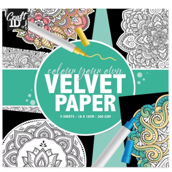 Grafix: Fogli da colorare vellutati - Mandala