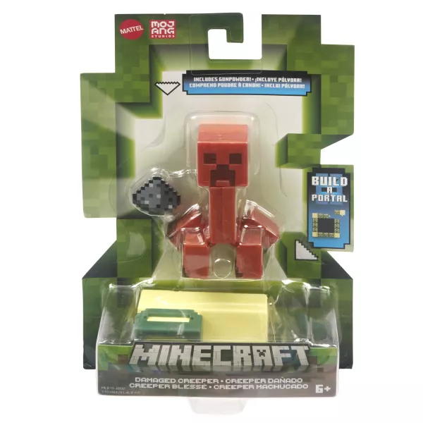 Minecraft: Figurine Craft-A-Block - Damaged Creeper