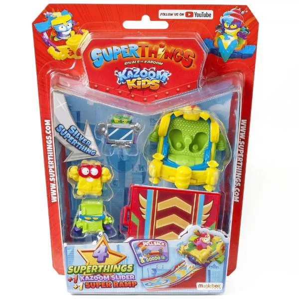 SuperThings: Kazoom Kids 4 figura csúszkával - Top Bandits