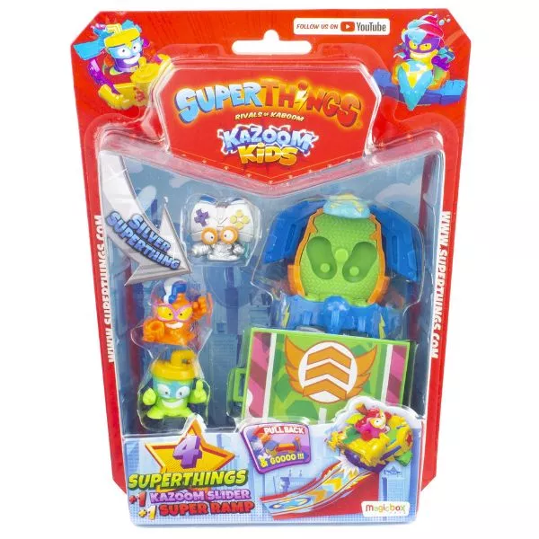 SuperThings: Kazoom Kids, 4 figurine cu rampă - Hard Gamers
