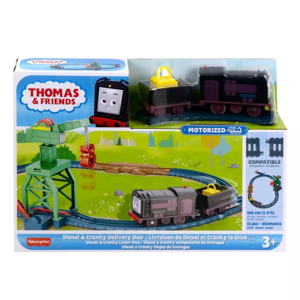 Thomas și prietenii săi: Set de pistă motorizată - Diesel și Cranky