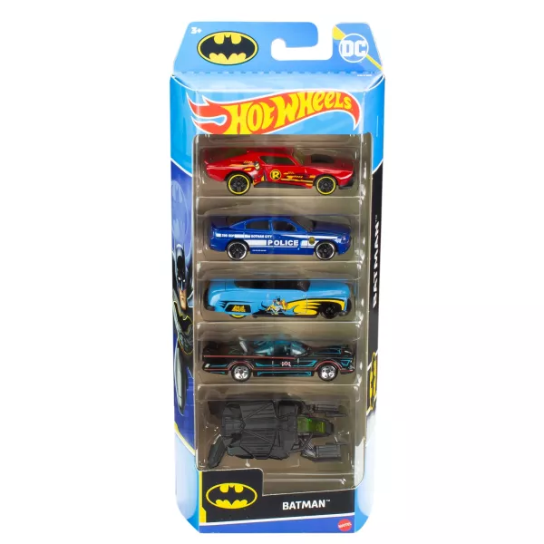Hot Wheels: 5 db-os kisautó szett - DC Batman