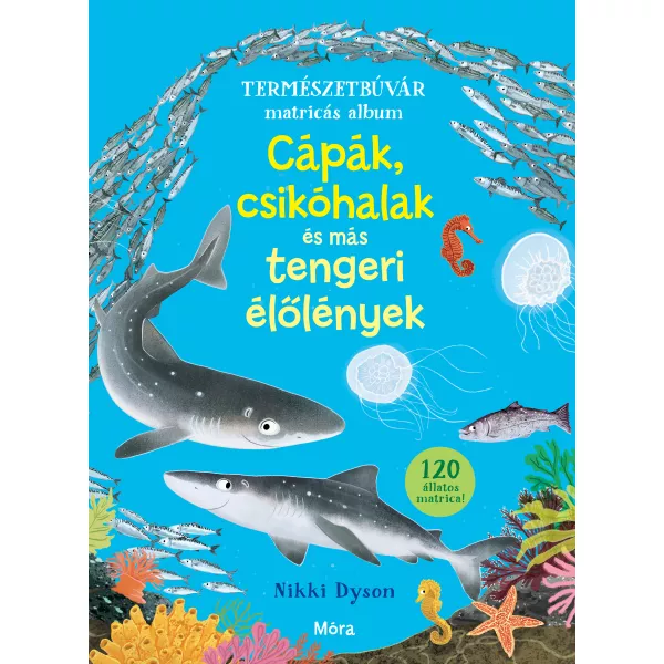 Rechini, căluți de mare și alte creaturi marine - album cu autocolante, în lb. maghiară