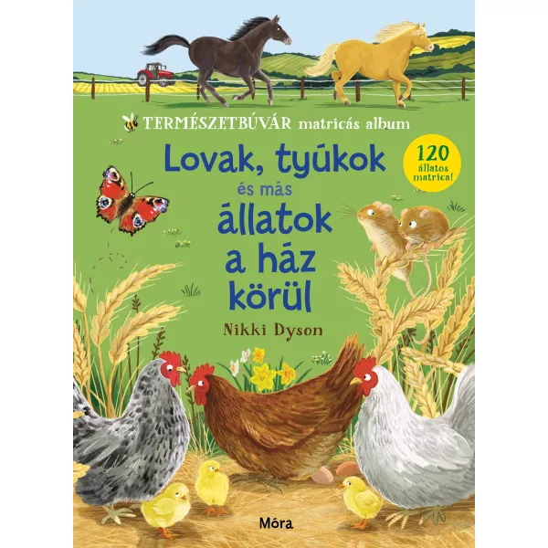 Cai, găini și alte animale prin casă - album autocolante, în lb. maghiară