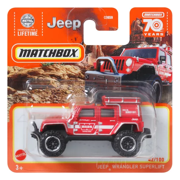 Matchbox: Mașinuță Jeep Wrangler Superlift
