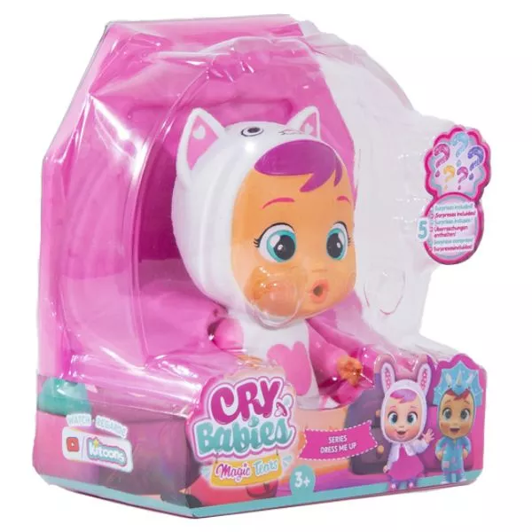 Cry Babies: Varázskönnyek - Dress Me Up baba áttetsző csomagolásban - Daisy