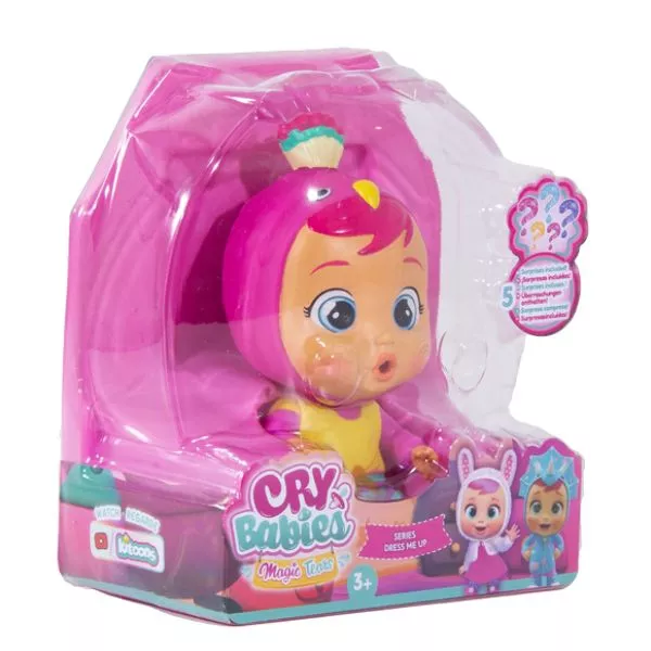 Cry Babies: Varázskönnyek - Dress Me Up baba áttetsző csomagolásban - Lizzy