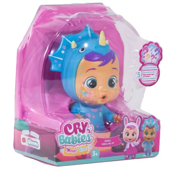 Cry Babies: Varázskönnyek - Dress Me Up baba áttetsző csomagolásban - Tina