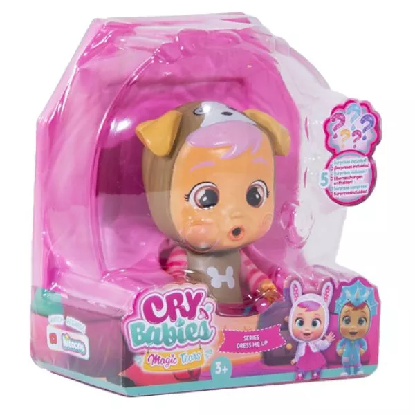 Cry Babies: Varázskönnyek - Dress Me Up baba áttetsző csomagolásban - Kira