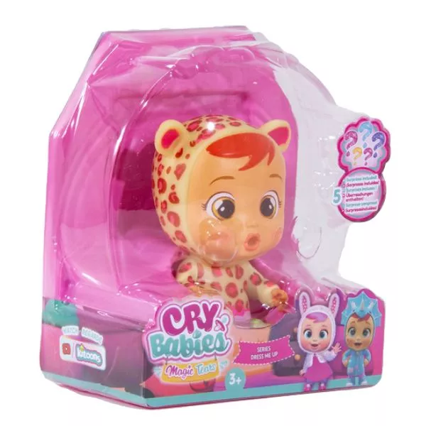 Cry Babies: Varázskönnyek - Dress Me Up baba áttetsző csomagolásban - Lea