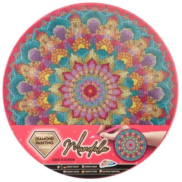 Grafix: Juego de mandala de cuentas - 30 cm, 2 tipos