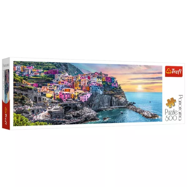 Trefl: Vernazza, Olaszország - 500 darabos panoráma puzzle