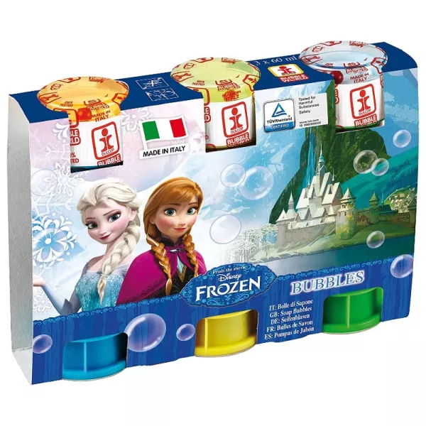 Frozen: set de baloane de săpun - 3x60 ml, diferite